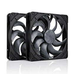 NOCTUA 入れもの気違いｘ2 [140粍 /1500RPM] 真四角ひな形 chromax.black NF-A14X25-G2-PWM-SX2-PP-CH-BK NFA14X25G2PWMSX2