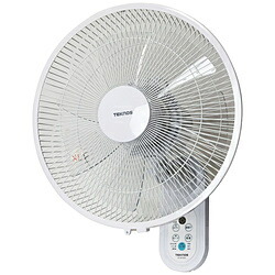 TEKNOS 壁掛けフルリモコン扇風機　35cm ホワイト KI-DC369 ［DCモーター搭載 /リモコン付き］ KIDC369