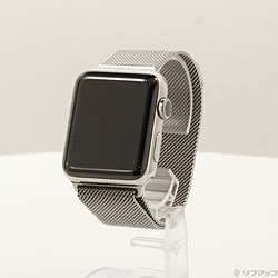 【中古】Apple(アップル) Apple Watch Series 2 42粍 ステンレススチールケース ミラネーゼループ【291-ud】