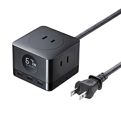 SANWA SUPPLY(サンワサプライ) USB急速充電機能付きタップGaN PD67W TAP-B111C3BK TAPB111C3BK