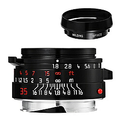 MR.DING MR. DING Pactcron 35mm F1.8 フードセット ライカMマウント ブラック ［ライカM /単焦点レンズ］ MDM35mmF1.8LH(B) [振込不可] [代引不可]｜ソフマップ　デジタルコレクション