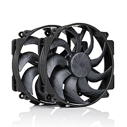 NOCTUA 入れもの気違いｘ2 [140粍 /1500RPM] ラウンドひな形 chromax.black NF-A14X25R-G2-PWM-SX2-PP-CH-BK NFA14X25RG2PWMSX