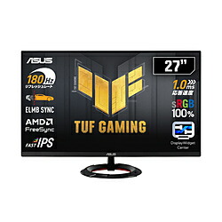 ASUS(エイスース) VG279Q3R ゲーミングモニター TUF Gaming 黒いこと ［27型 /盛りだくさん固定ディスク(1920×1080) /広々とした /180サイクル］ VG279Q3R