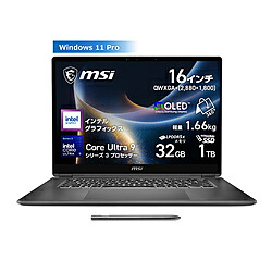 【2026/04/下旬発売予定】MSI(エムエスアイ) ノートパソコン Prestige 16 Flip AI+ C3M プラチナグレイ Prestige-16-Flip-AI+C3MTG-2610JP PRESTIGE16C3MTG-2610 174,900円