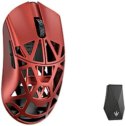 KIBU ゲーミングマウス Beast X Max(OMRONモデル)-Solid Sides サイド穴なし- Red WL-BXMAX-RED-O-NH ［光学式 /有線／無線(ワイヤレス) /5ボタン /USB］ WL-BXMAX-RED-O-NH｜ソフマップ　デジタルコレクション