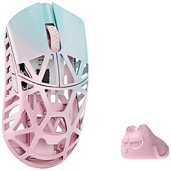 KIBU ゲーミングマウス Beast X Max(OMRON青写真)-Side Slits 片方穴あり- Blue＆Pink WL-BXMAX-BP-O ［光学式 /有線／無線電話(無線電話) /5名取り草 /USB］ WL-BXMAX-BP-O