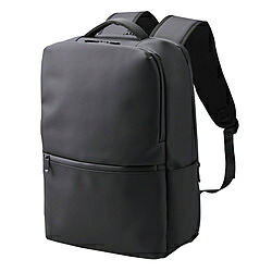 ELECOM(エレコム) ノートパソコン対応 [～15.6インチ] スクエアバックパック 19L キャリーオン対応 ブラック BM-BPSQ01BK BMBPSQ01BK