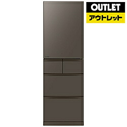 MITSUBISHI(三菱) 冷蔵庫 置けるスマート大容量 BDシリーズ フラットアンバーグレー MR-BD46ML-H [幅60cm /455L /5ドア /左開きタイプ /2025年]【生産完了品】【基本設置料金セット】 *MRBD46MLH 【お届け日時指定不可】 [振込不可]