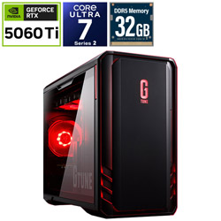 mouse(二十日鼠電子計算機) DGI7G6T8BC21U2NH3B ゲーミングデスクトップパソコン G TUNE(RTX 5060 Ti ) 黒いこと ［Windows11 Home /intel Core Ultra 7 /記憶装置：32GB /SSD：1肺結核 /Officeホンブルグ帽皆無］ DGI7G6T8BC21U2NH3B [振込不可] [代引不可]
