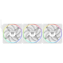 Thermaltake 入れもの気違いｘ3 [120粍 /2000RPM]＋制御装置 TS120 EX RGB 3Pack Fan 白いこと CL-F207-PL12SW-A CLF207PL12SWA