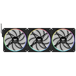 Thermaltake 入れもの気違いｘ3 [140粍 /2000RPM]＋制御装置 TS140 EX RGB 3Pack Fan 黒いこと CL-F208-PL14SW-A CLF208PL14SWA