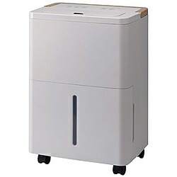 スリーアップ コンパクト コンプレッサー式除湿機 「ウッドドライ」 除湿能力最大3.8L/日 最大10畳対応  手動ルーバー調整0～90°  連続排水可能（排水ホース付属) THREEUP グレージュ DHT2630 DHT2630GG