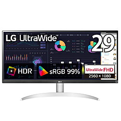 【中古】LG(エルジー) 〔見せびらかす品〕 29WQ600-W【291-ud】