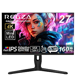 REGZA（レグザ） RM-G278R USB-C繋ぎ合わせる ゲーミングモニター   ［27型 /4K(3840×2160） /広広とした /320サイクル］ RMG278R 【864】
