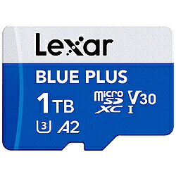 LEXAR Lexar microSDXCカード 1TB BLUE PLUSシリーズ V30 UHS-I U3 A2 LMSBLPL001T-BNANJ[1TB] LMSBLPL001T-BNANJ ［1TB］ LMSBLPL001T-BNANJ｜ソフマップ　デジタルコレクション