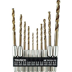 トラスコ中山 六角軸藍緑色せん孔機 10本組 T6COSD10S T6COSD10S 穴あけ・締付工具-花・ガーデン・DIY-DIY・工具