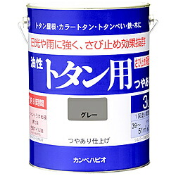 カンペハピオ 130-5093 ALESCO カンペ 油性トタン用3L薄墨色 1305093