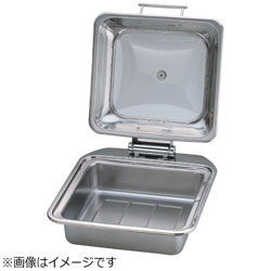 KINGO KINGO IH角チェーフィング ボンネット食パン無 硝子取りまかなう式 2/3大きさ ＜NKV6001＞ NKV6001