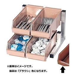 遠藤商事 TKG 18-8スマート オーガナイザー 2段2列 ブラウン <EOC2603> EOC2603|ソフマップ デジタルコレクション