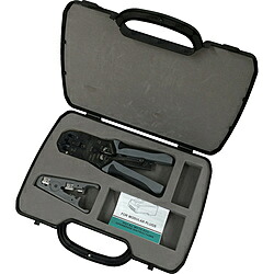 パンドウイット パンドウイット モジュラ繋ぎ圧着手道具 マルチ印字機 入れもの付一揃いの道具 MPT5E-KIT MPT5EKIT