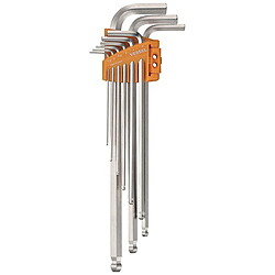 ベッセル ベッセル　本締めボールポイントレンチ（ロングタイプ）９本組　　Ｈ１．５、２、２．５、３、４、５、６、８、１０ 8309BP-L 8309BPL