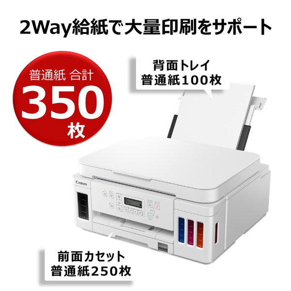 Canon プリンタ、白、インクジェット複合機、G6030WH WHITE-