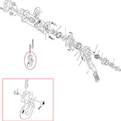 キトー LB015用部品 ブレーキバネ L4BA01592074 L4BA01592074