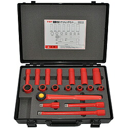 TOP工業 絶縁ソケットレンチセット　差込角12．7mm　ZSWS418R ZSWS418R