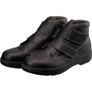 【シモン Simon】 シモン AW28BK 24.0 2層ウレタン底安全編上靴 24.0cm ブラック