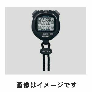 【セイコー SEIKO】 セイコー SVAJ001 デジタルストップウォッチ ソーラー充電型 ブラック SEIKO