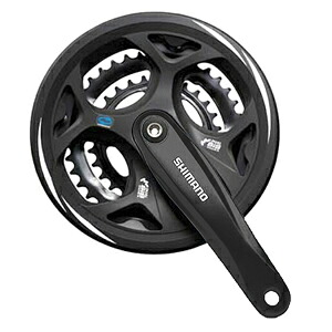 【シマノ SHIMANO】 シマノ EFCM311C222CL FC-M311 フロントチェーンホイール チェーンガード付 ブラック 42/32/22T SHIMANO 52400252