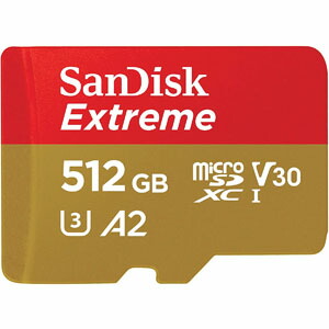 【サンディスク　SanDisk　海外パッケージ】サンディスク　UHS-I　U3　class10　512GB　マイクロSDXC　A2　SDSQXA1-512G-GN6MN　microsdカード