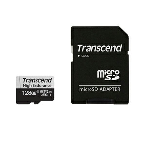 【トランセンド Transcend】microSDXC 128GB TS128GUSD350V 128GB microSD w/ adapter U1 High Endurance｜あきばお～支店