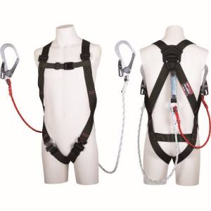 送料無料！！ 【藤井電工 FUJIIDENKO】 藤井電工 TH-510-DZ1-OT-BLK-L-2R23-BX ツヨロン ライトハーネス ツインロープ式 黒 Lサイズ TUYORON【smtb-u】