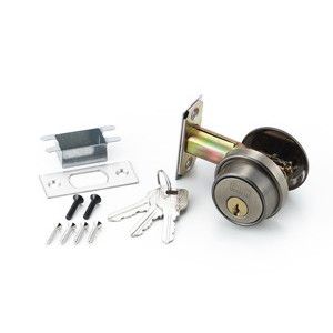 【ハイロジック HILOGIK】 ハイロジック G-169 シリンダー本締錠 60mm 真中古美 3本キー 00071169-001