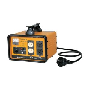 送料無料!!【日動工業 NICHIDO】日動工業 NTB-200D 200V-100 115V 変圧器 降圧専用トラパック アースチェック機能付 2KVA【smtb-u】|あきばお~支店