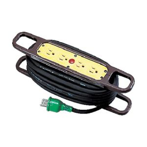 【日動工業 NICHIDO】 日動工業 HR-E104-B ハンドリール 100V 3芯×10m 黒 アース付