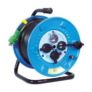 【日動工業 NICHIDO】 日動工業 NPW-EK33 電工ドラム 防雨防塵型100Vドラム アース付 過負荷漏電しゃ断器付 30m NPW-EK33