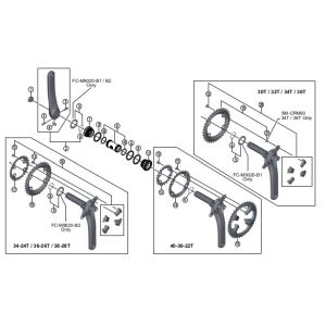 【シマノ SHIMANO】シマノ SHIMANO Y1PW98020 FC-M9020 左クランク 170mm|あきばお~支店