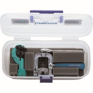 送料無料！！ 【スーパーツール SUPERTOOL】 スーパーツール THS406R フレキ管ツバ出し工具 ラチェットハンドル式 カッターセット【smtb-u】