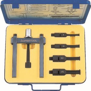 【スーパーツール SUPERTOOL】 スーパーツール BP15S ベアリングプーラセット 引き抜き適合ベアリング内径 φ8 10 12 15