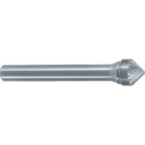 【スーパーツール SUPERTOOL】 スーパーツール SB49C05 スーパー超硬バー シャンク径6mm 円錐型90度 ダブルカット 刃径 19.0