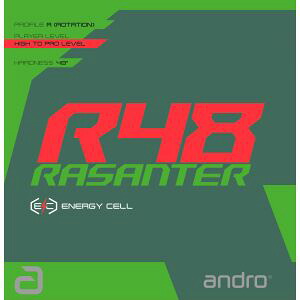 【アンドロ andro】 アンドロ andro テンションラバー ラザンター アール48 レッド RD 1.7mm 112280