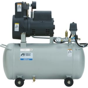 【アネスト岩田】 アネスト岩田 OFP-07CBC6 オイルフリーコンプレッサ 0.75KW 単相100V 60Hz メーカー直送 代引不可 沖縄離島 個人宅不可