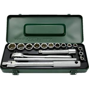 【旭金属工業 アサヒ ASH】 ASH VJS4131 6角ソケットレンチセット12.7□×17PCS 旭金属工業