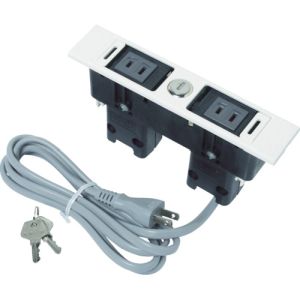 【スガツネ工業】 スガツネ工業 DML-PP-L-WT デスクトップマルチタップ 210020482