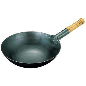 【山田鉄工所】 山田鉄工所 鉄 打出木柄 中華片手鍋 30cm
