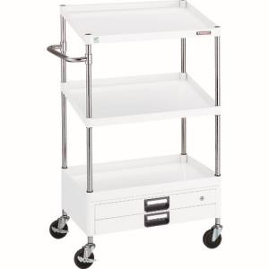 【トラスコ TRUSCO】 トラスコ PEW-1271N2X-W フェニックスワゴン 省音 750X500XH1300 1段 傾斜2段 2段引出付 W色 TRUSCO 直送 代引不可 沖縄 離島不可