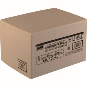 【トラスコ TRUSCO】 トラスコ KXS0045 海外製 業務用ポリ袋 透明 箱入 0.1×45L 100枚入 TRUSCO