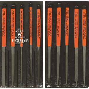 送料無料！！ 【ツボサン TSUBOSAN】 ツボサン ST010-04 組ヤスリセット 10本組 油目【smtb-u】